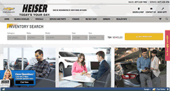 Desktop Screenshot of heiserchevroletcadillac.com